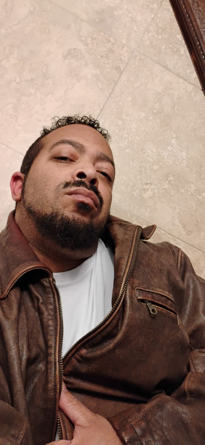 Ripp Donn in a leather jacket